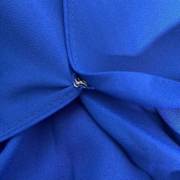 Cooper & Ella Women's Ruffled Butterfly Sleeves Blue Romper Size S NWT - Picture 11 of 12